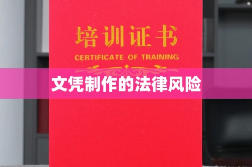 城阳文凭制作的法律风险